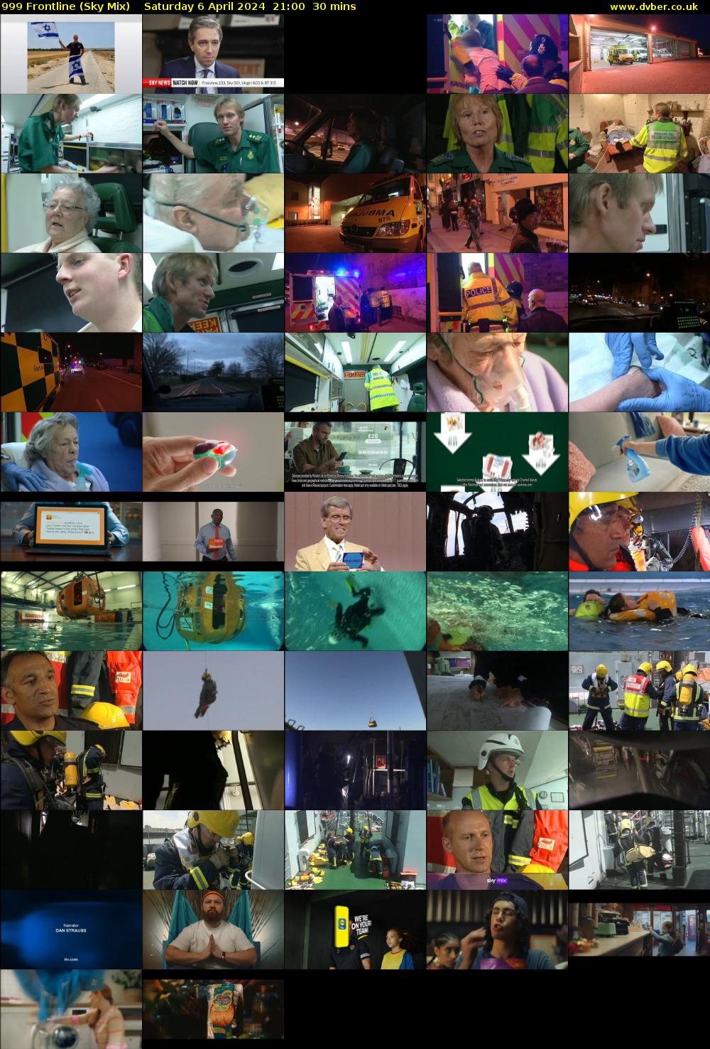 999 Frontline (Sky Mix) Saturday 6 April 2024 21:00 - 21:30