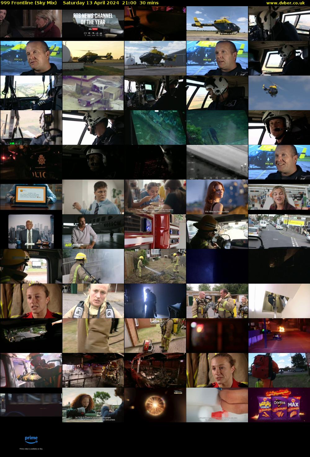999 Frontline (Sky Mix) Saturday 13 April 2024 21:00 - 21:30