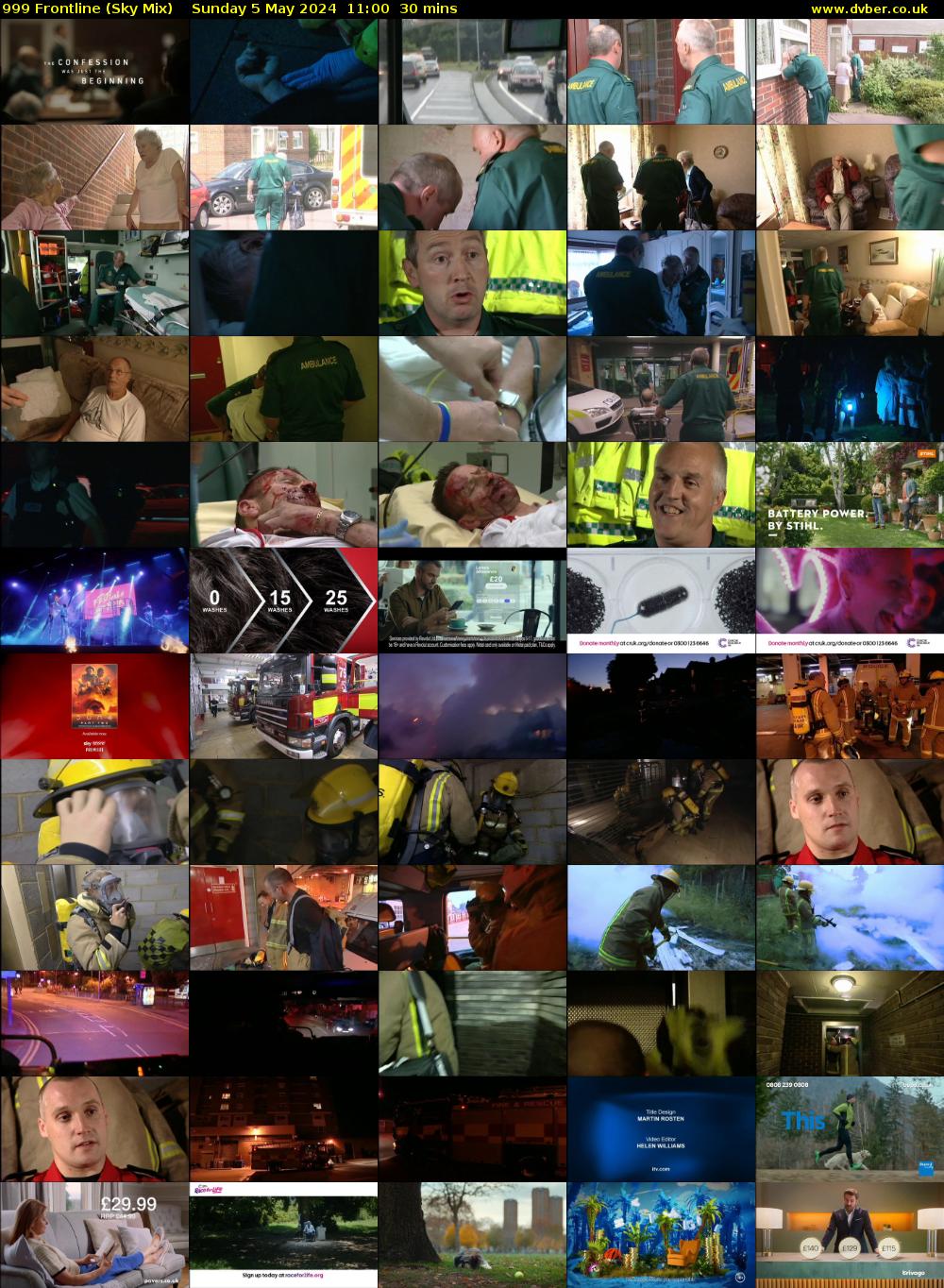 999 Frontline (Sky Mix) Sunday 5 May 2024 11:00 - 11:30