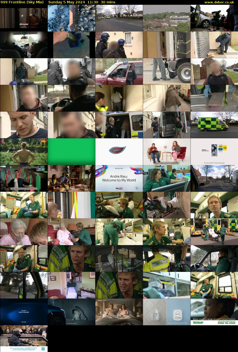 999 Frontline (Sky Mix) Sunday 5 May 2024 11:30 - 12:00
