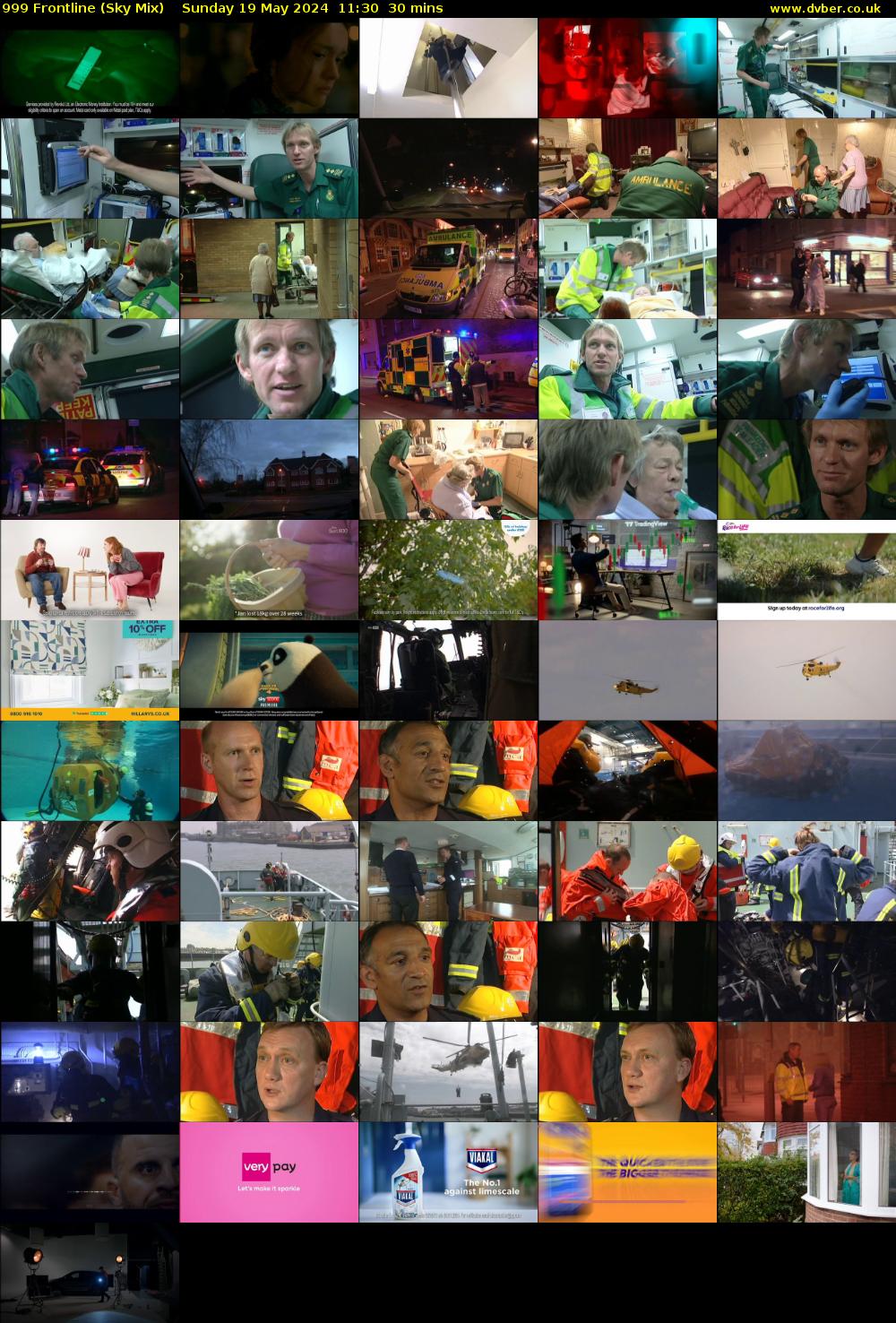 999 Frontline (Sky Mix) Sunday 19 May 2024 11:30 - 12:00