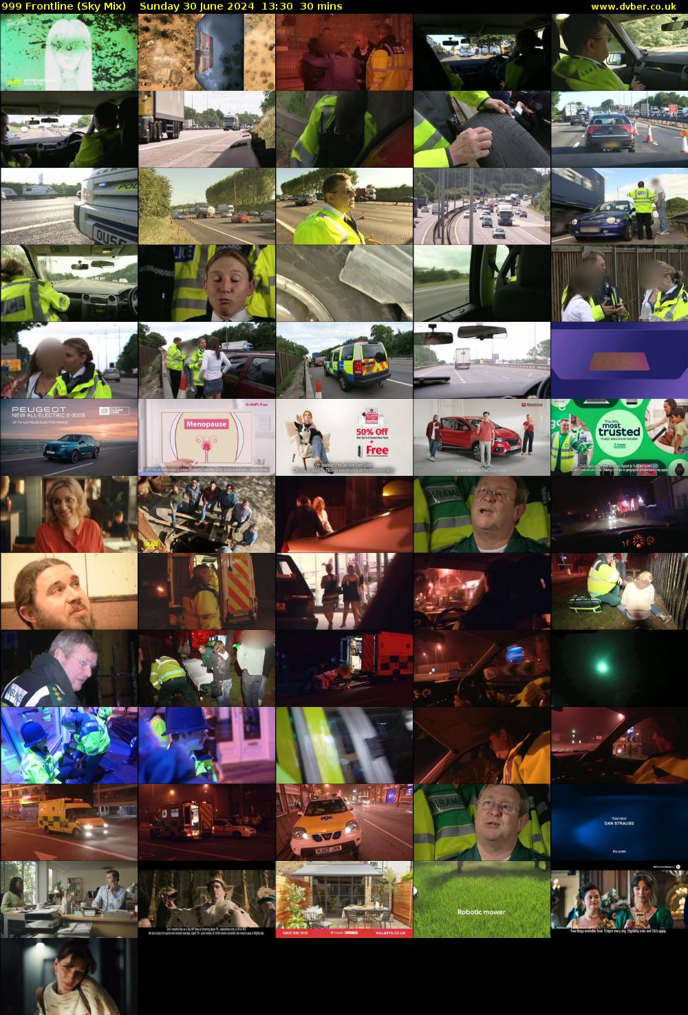 999 Frontline (Sky Mix) Sunday 30 June 2024 13:30 - 14:00