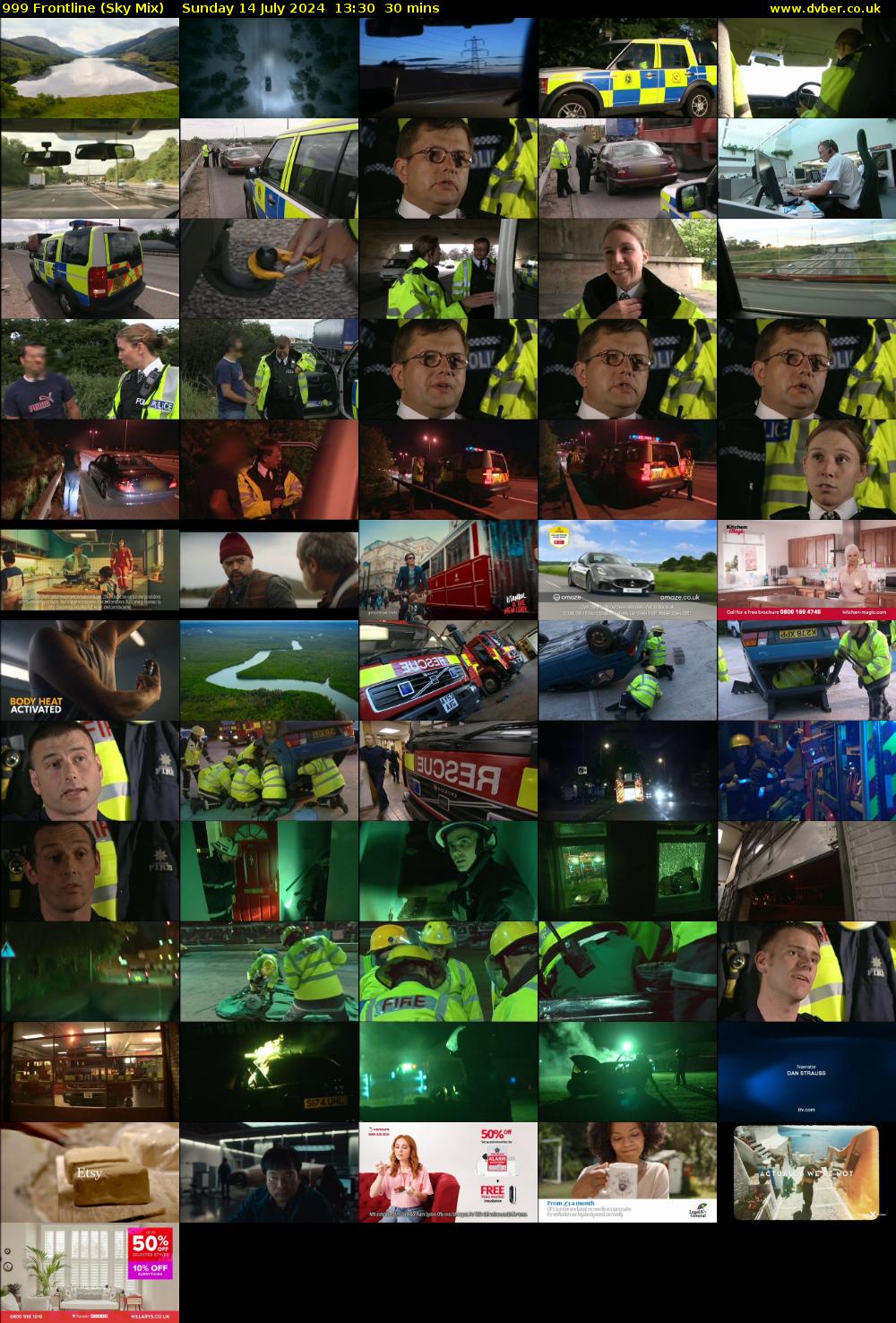 999 Frontline (Sky Mix) Sunday 14 July 2024 13:30 - 14:00