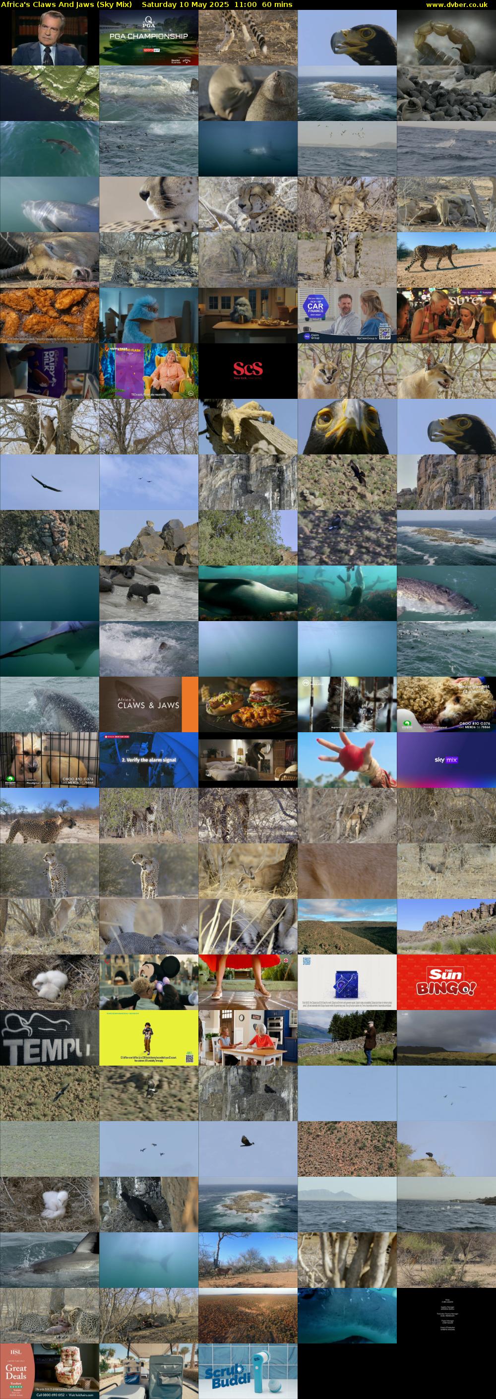 Africa's Claws And Jaws (Sky Mix) Saturday 10 May 2025 11:00 - 12:00