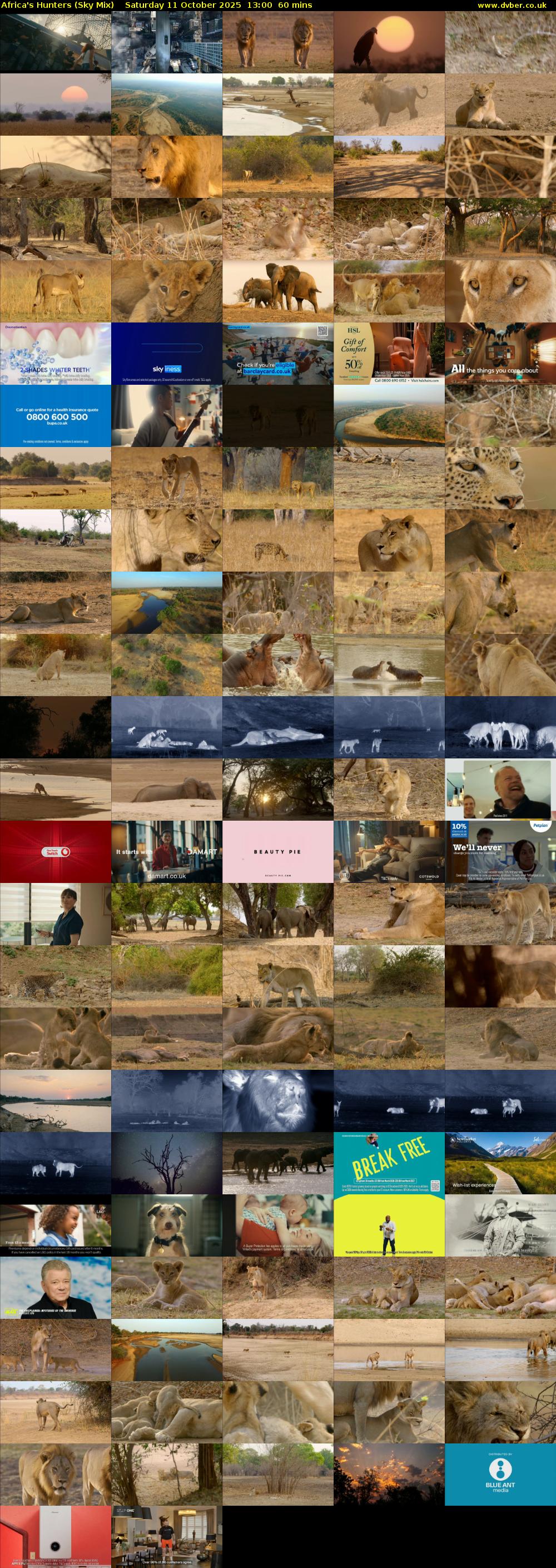 Africa's Hunters (Sky Mix) Saturday 11 October 2025 13:00 - 14:00