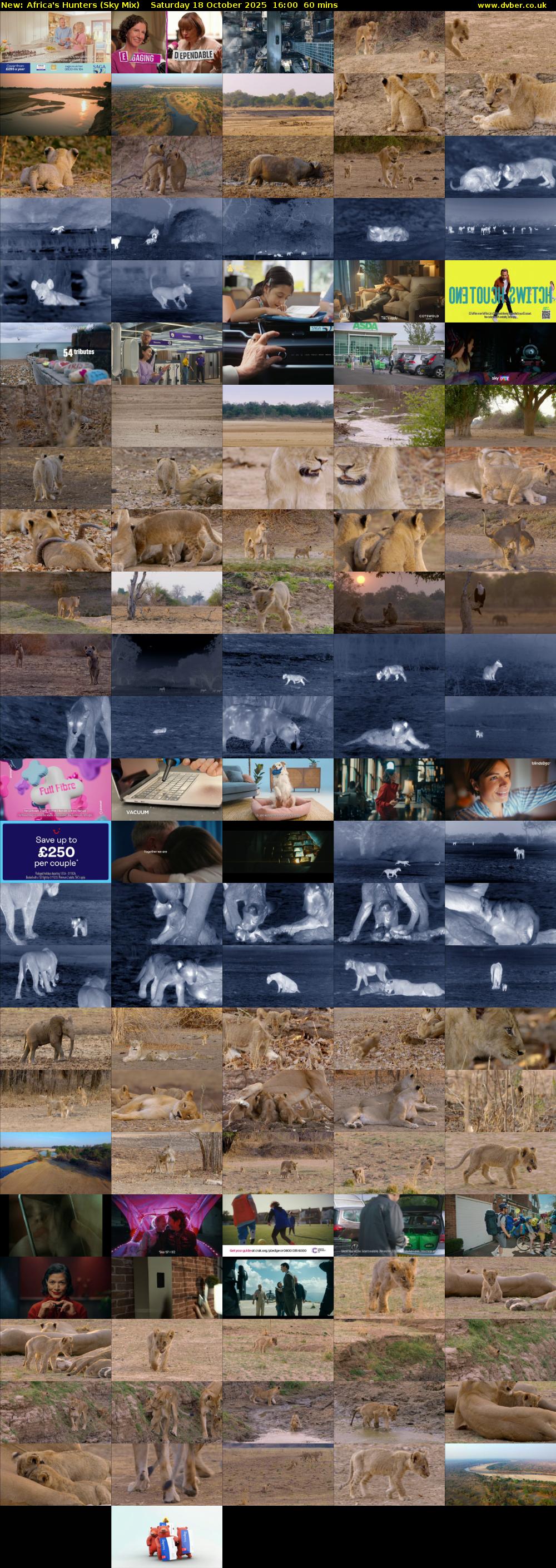 Africa's Hunters (Sky Mix) Saturday 18 October 2025 16:00 - 17:00