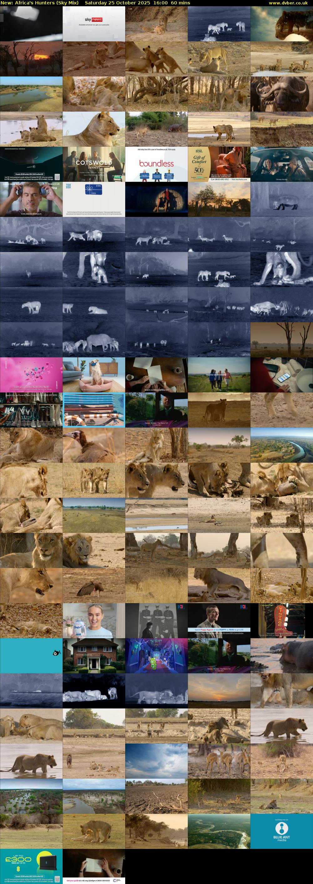 Africa's Hunters (Sky Mix) Saturday 25 October 2025 16:00 - 17:00