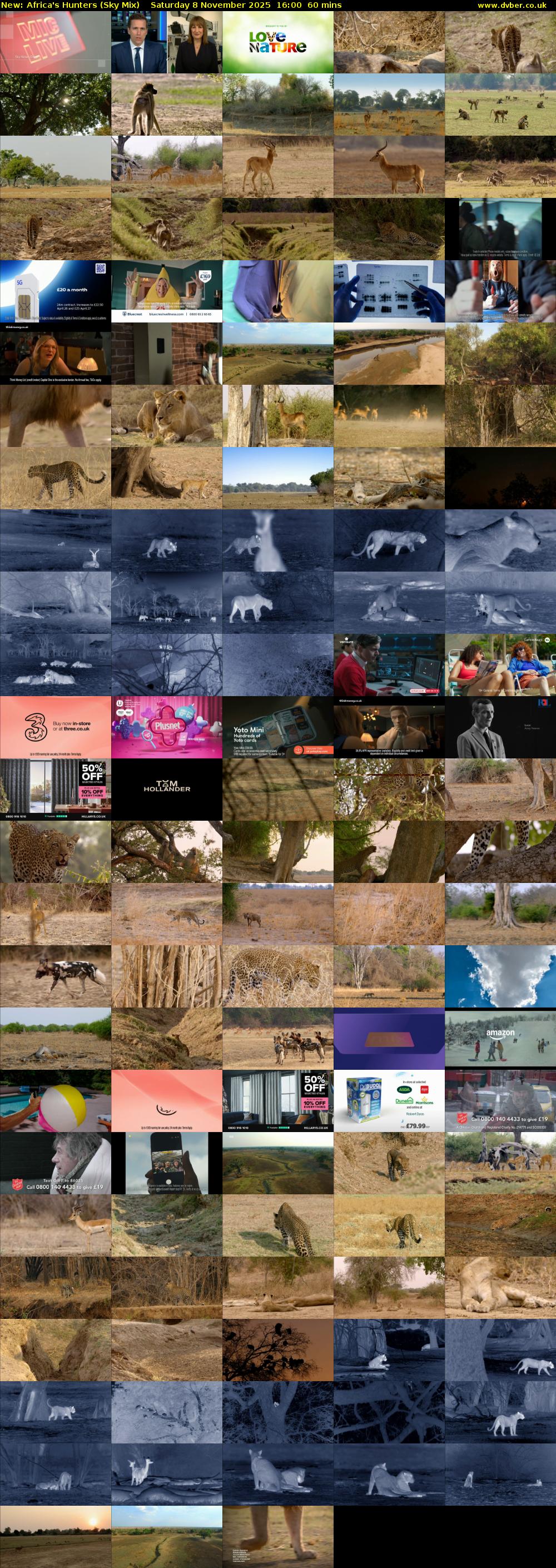 Africa's Hunters (Sky Mix) Saturday 8 November 2025 16:00 - 17:00