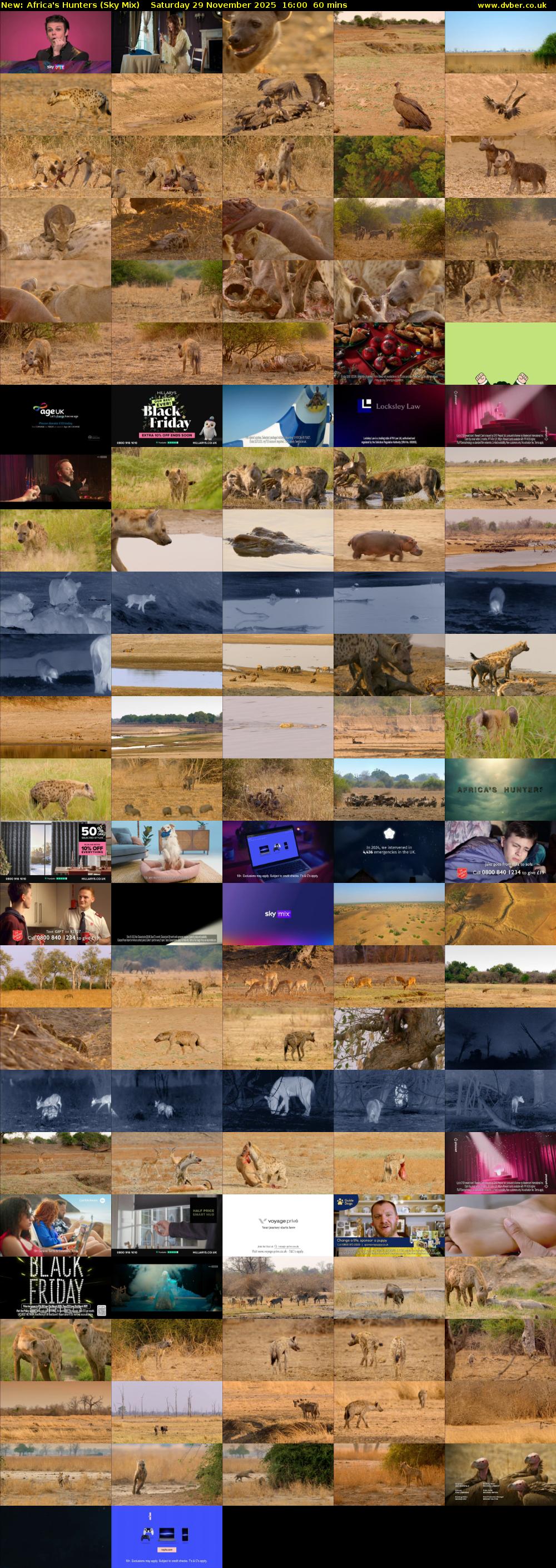 Africa's Hunters (Sky Mix) Saturday 29 November 2025 16:00 - 17:00
