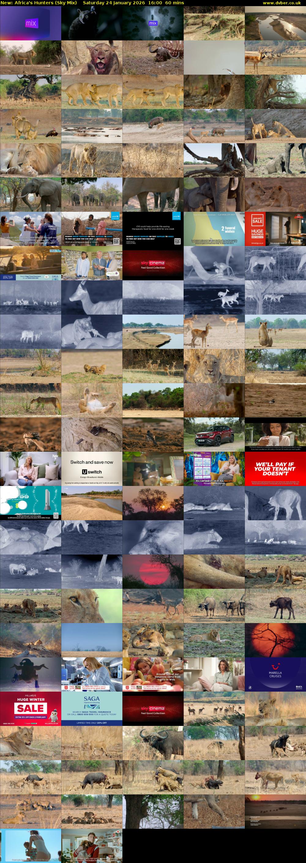 Africa's Hunters (Sky Mix) Saturday 24 January 2026 16:00 - 17:00
