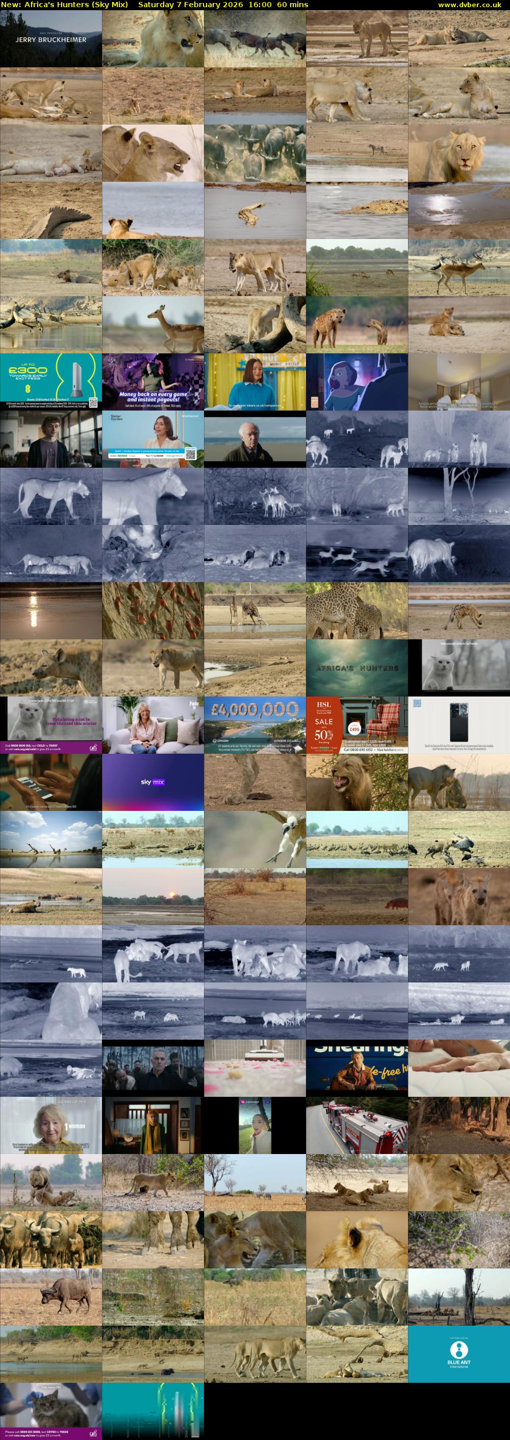 Africa's Hunters (Sky Mix) Saturday 7 February 2026 16:00 - 17:00