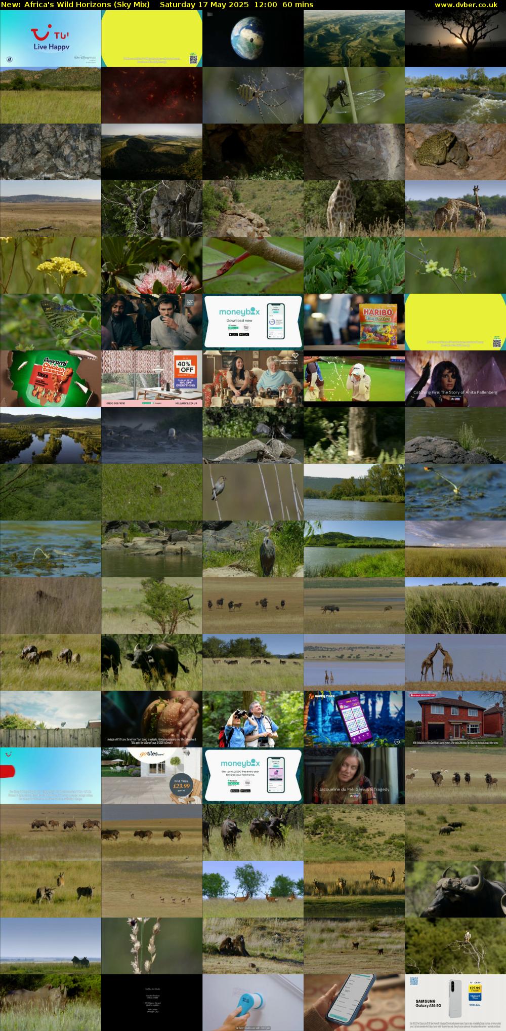 Africa's Wild Horizons (Sky Mix) Saturday 17 May 2025 12:00 - 13:00