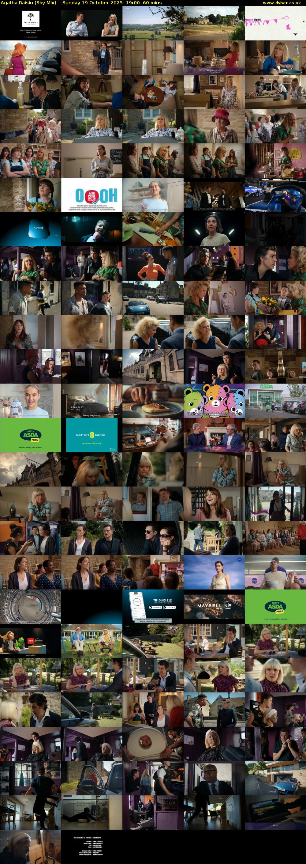 Agatha Raisin (Sky Mix) Sunday 19 October 2025 19:00 - 20:00