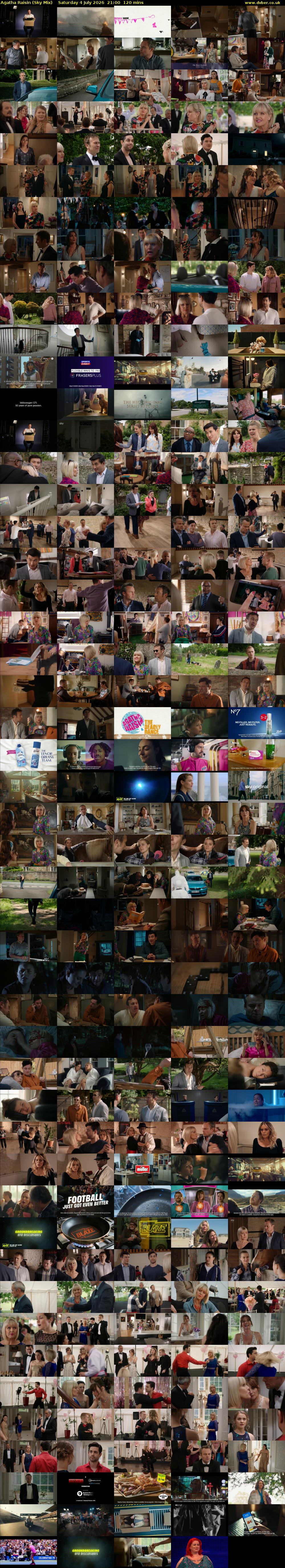 Agatha Raisin (Sky Mix) Saturday 4 July 2026 21:00 - 23:00