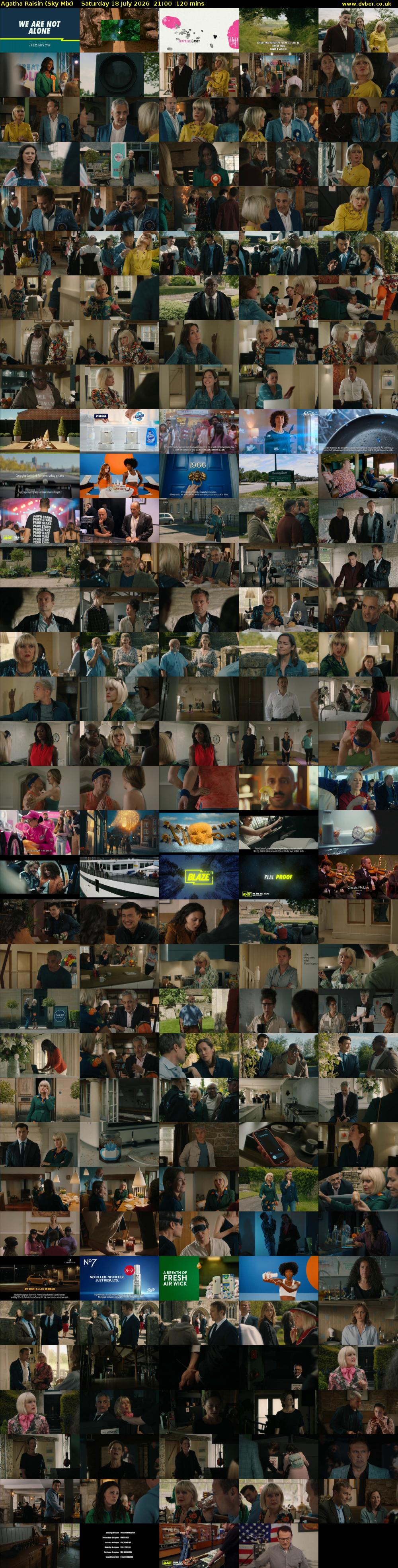 Agatha Raisin (Sky Mix) Saturday 18 July 2026 21:00 - 23:00