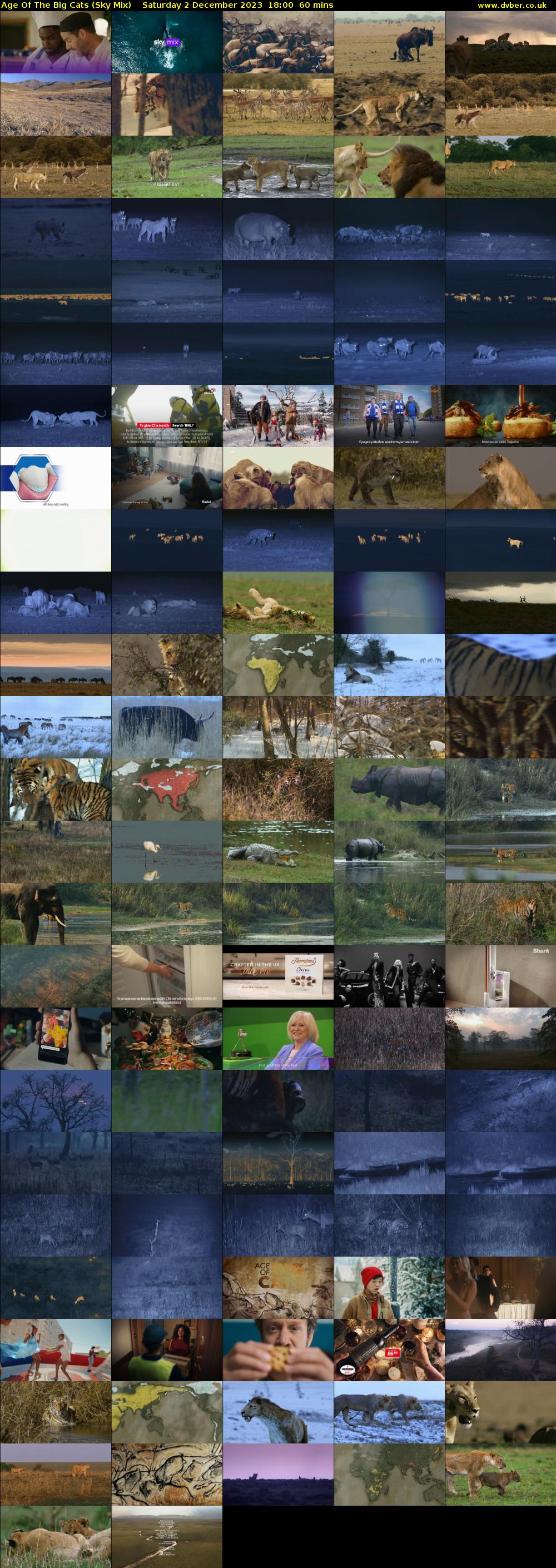 Age Of The Big Cats (Sky Mix) Saturday 2 December 2023 18:00 - 19:00