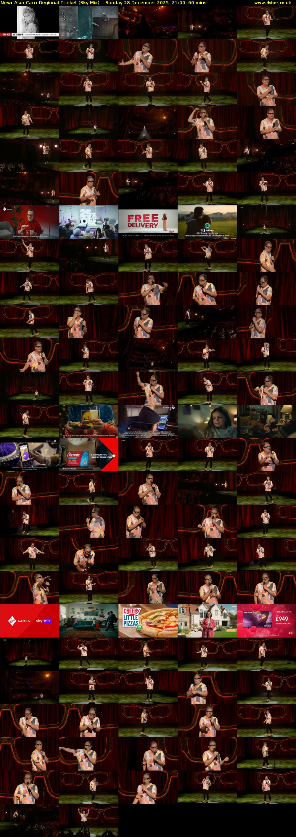 Alan Carr: Regional Trinket (Sky Mix) Sunday 28 December 2025 21:00 - 22:00