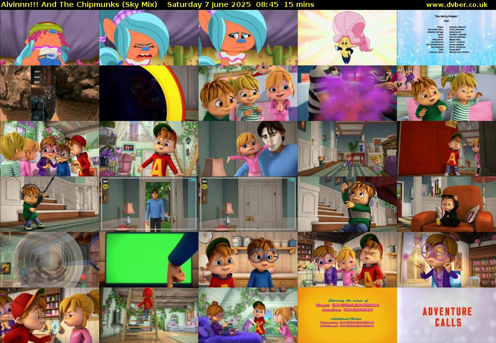 Alvinnn!!! And The Chipmunks (Sky Mix) Saturday 7 June 2025 08:45 - 09:00