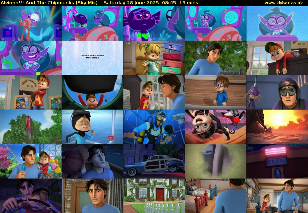 Alvinnn!!! And The Chipmunks (Sky Mix) Saturday 28 June 2025 08:45 - 09:00