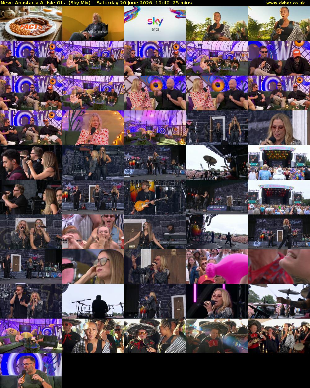 Anastacia At Isle Of... (Sky Mix) Saturday 20 June 2026 19:40 - 20:05