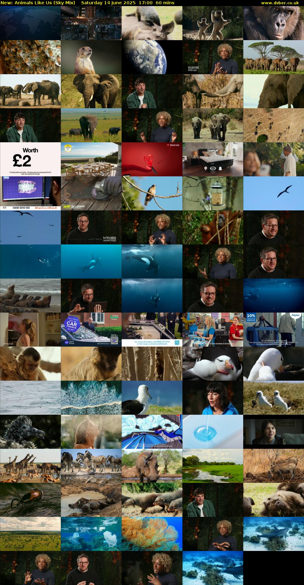 Animals Like Us (Sky Mix) Saturday 14 June 2025 17:00 - 18:00