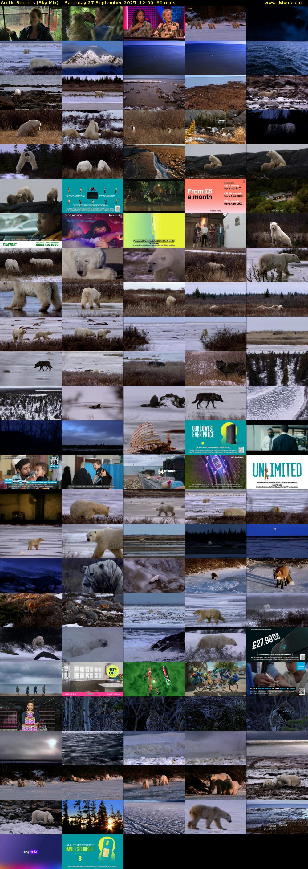 Arctic Secrets (Sky Mix) Saturday 27 September 2025 12:00 - 13:00