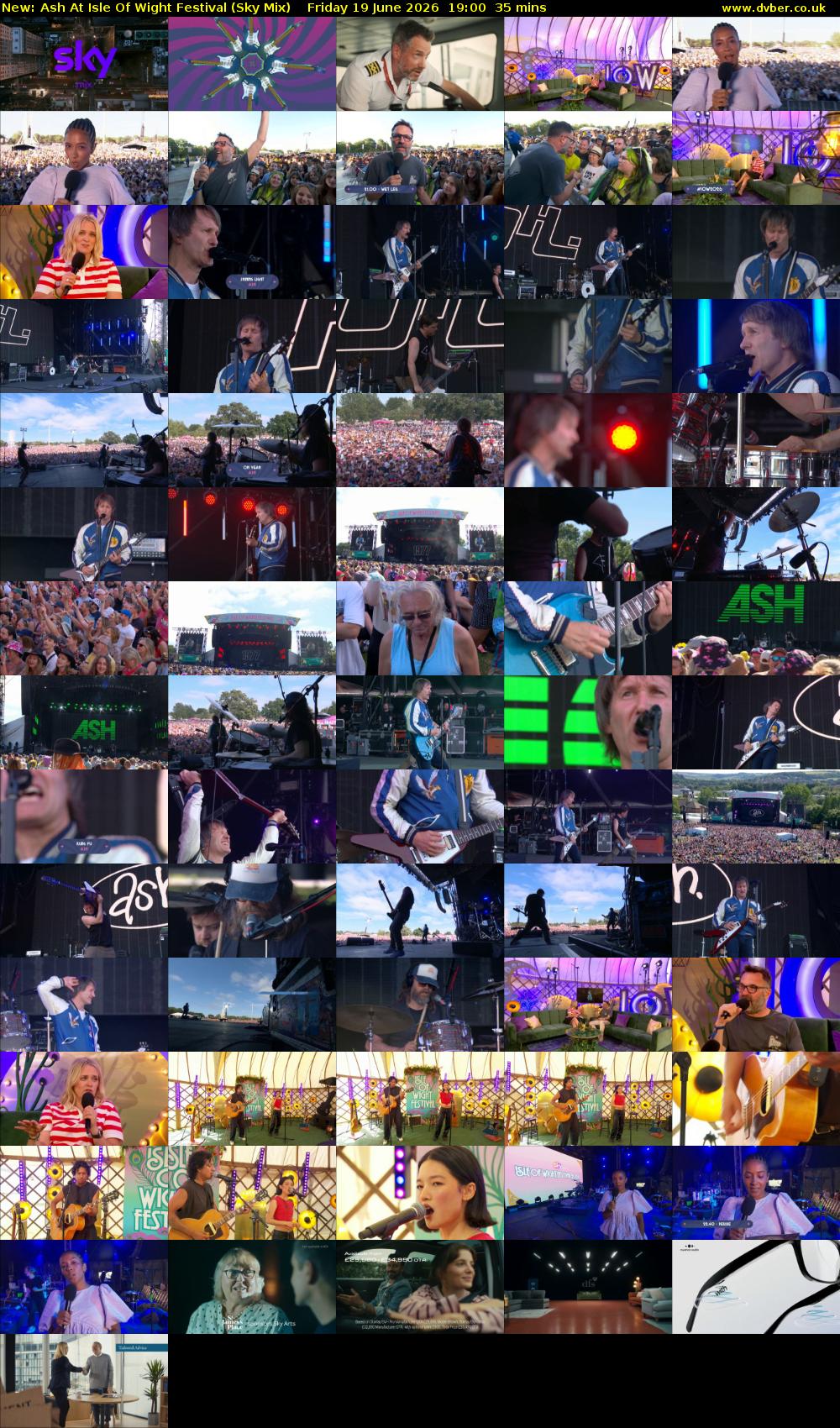 Ash At Isle Of Wight Festival (Sky Mix) Friday 19 June 2026 19:00 - 19:35