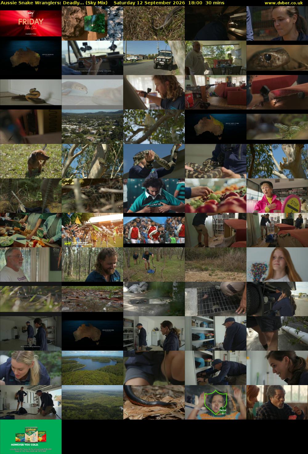 Aussie Snake Wranglers: Deadly... (Sky Mix) Saturday 12 September 2026 18:00 - 18:30
