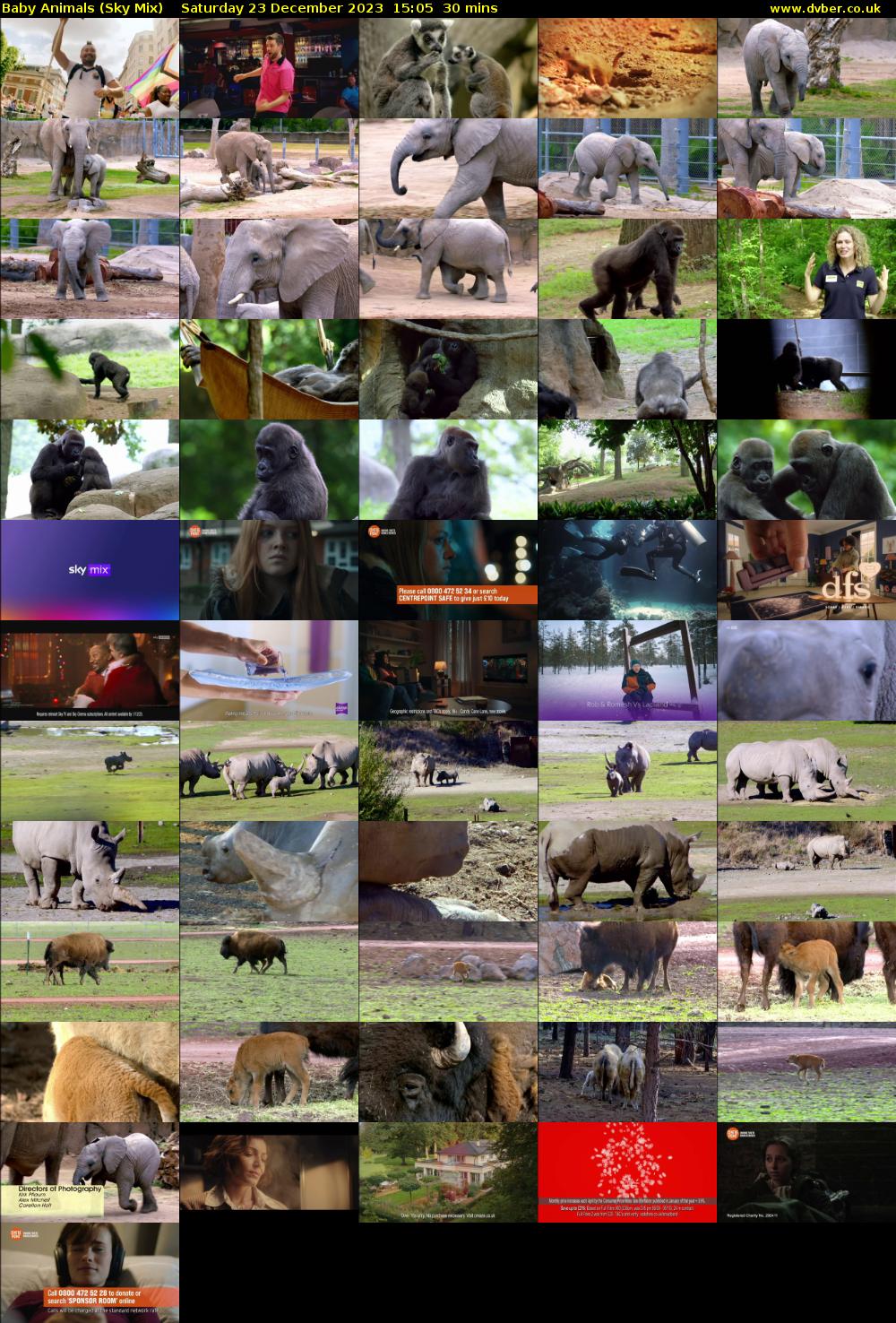 Baby Animals (Sky Mix) Saturday 23 December 2023 15:05 - 15:35