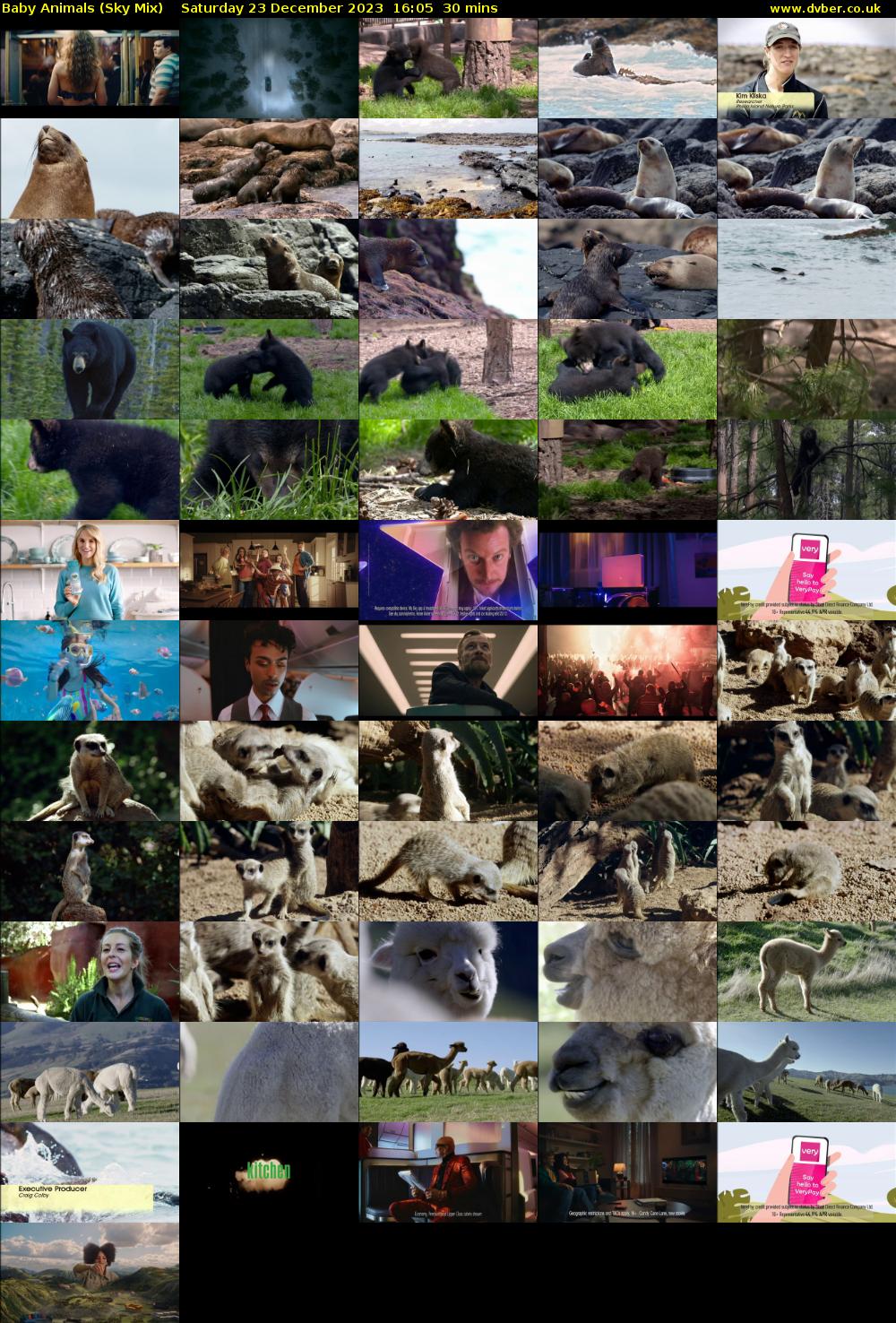 Baby Animals (Sky Mix) Saturday 23 December 2023 16:05 - 16:35