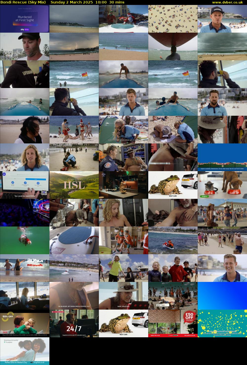 Bondi Rescue (Sky Mix) Sunday 2 March 2025 10:00 - 10:30