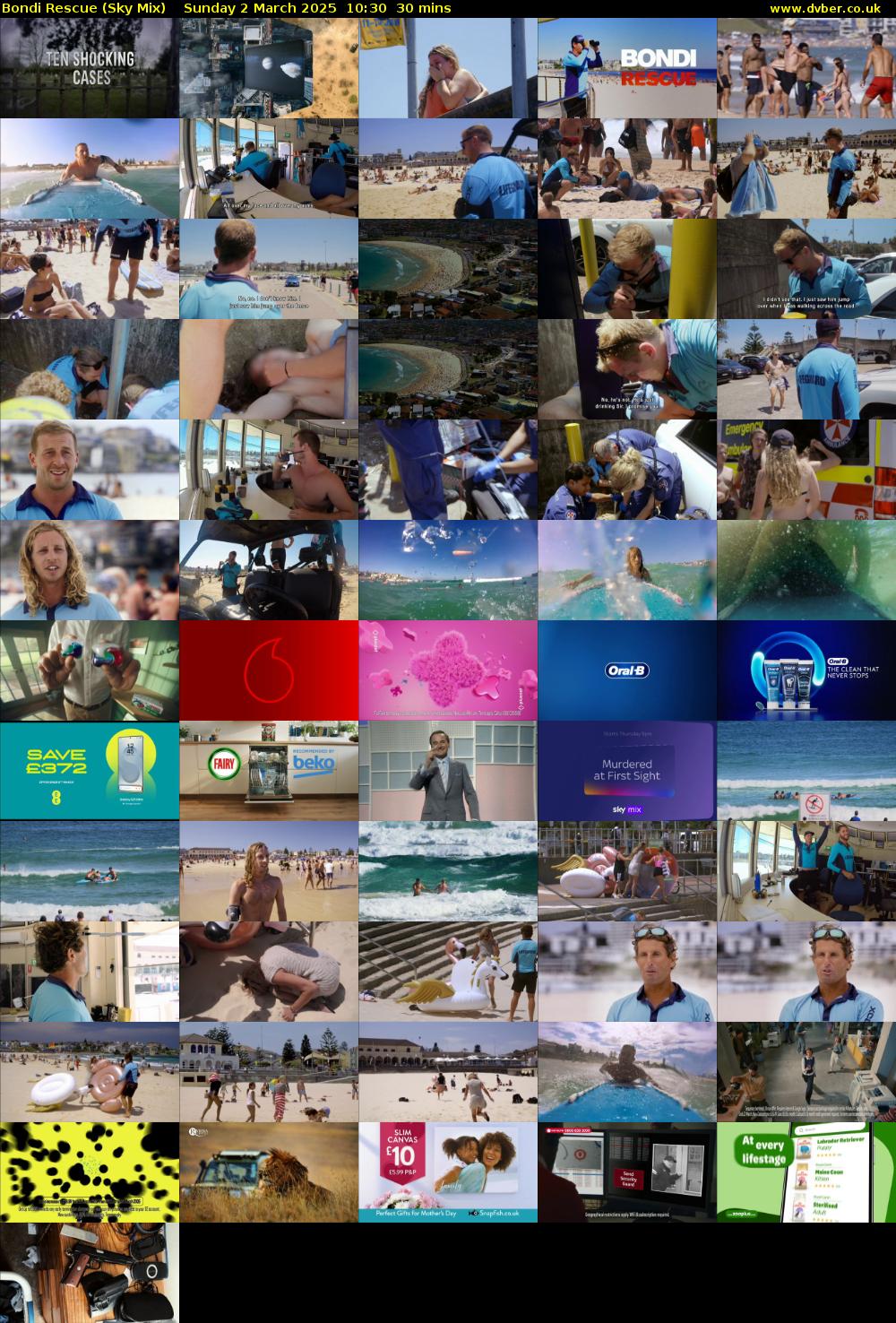 Bondi Rescue (Sky Mix) Sunday 2 March 2025 10:30 - 11:00