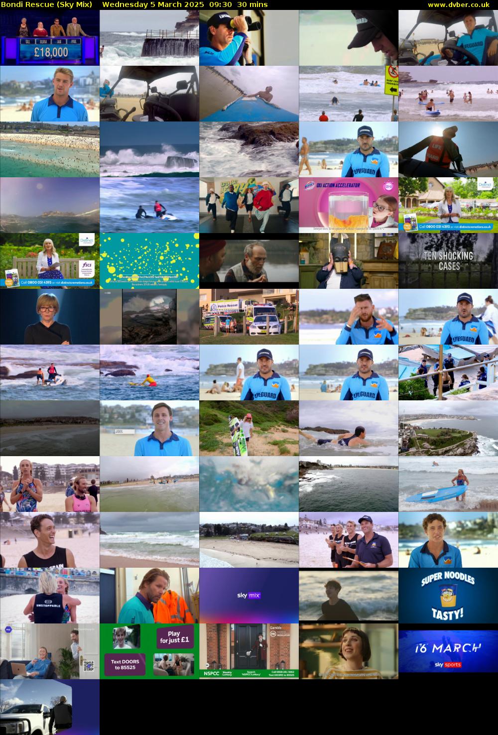 Bondi Rescue (Sky Mix) Wednesday 5 March 2025 09:30 - 10:00