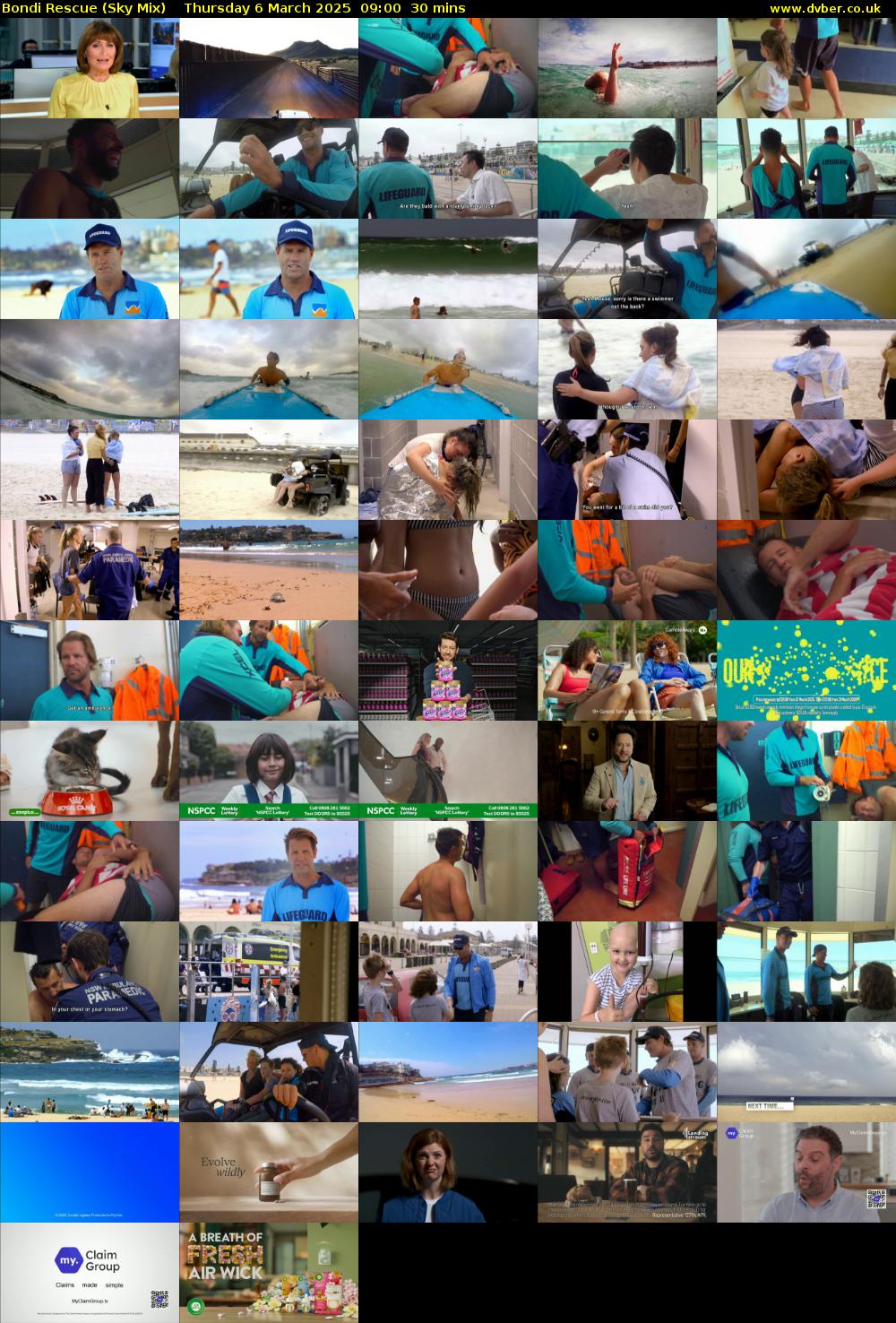 Bondi Rescue (Sky Mix) Thursday 6 March 2025 09:00 - 09:30