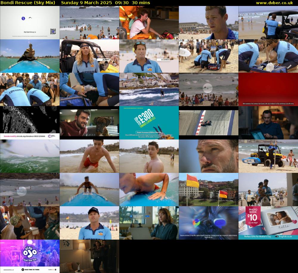 Bondi Rescue (Sky Mix) Sunday 9 March 2025 09:30 - 10:00