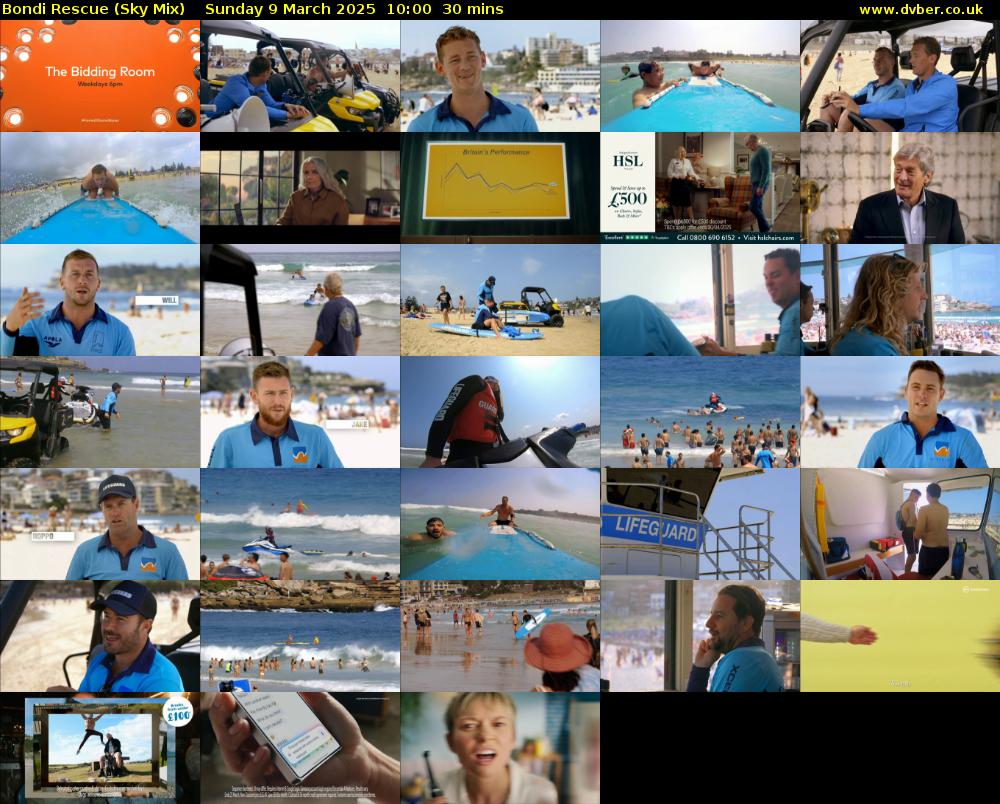 Bondi Rescue (Sky Mix) Sunday 9 March 2025 10:00 - 10:30
