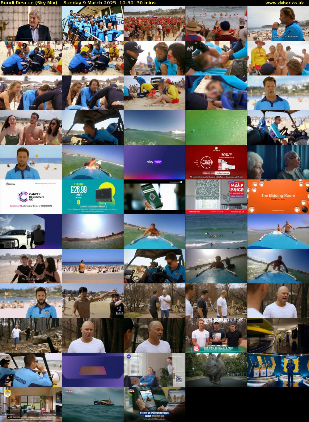Bondi Rescue (Sky Mix) Sunday 9 March 2025 10:30 - 11:00