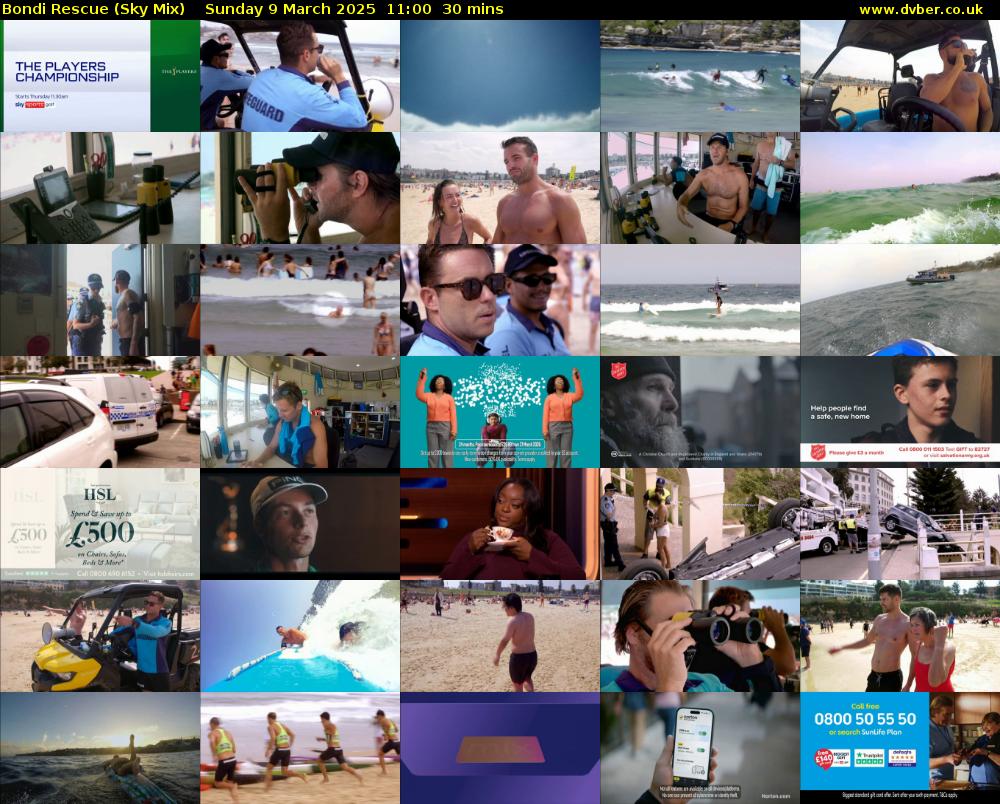 Bondi Rescue (Sky Mix) Sunday 9 March 2025 11:00 - 11:30