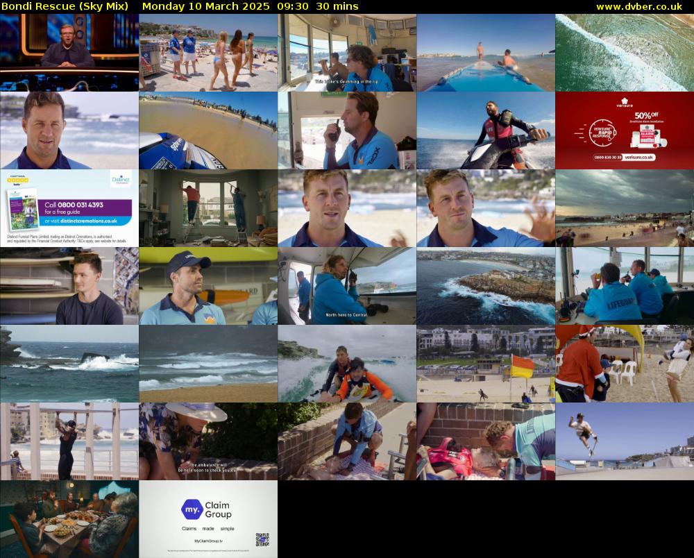 Bondi Rescue (Sky Mix) Monday 10 March 2025 09:30 - 10:00