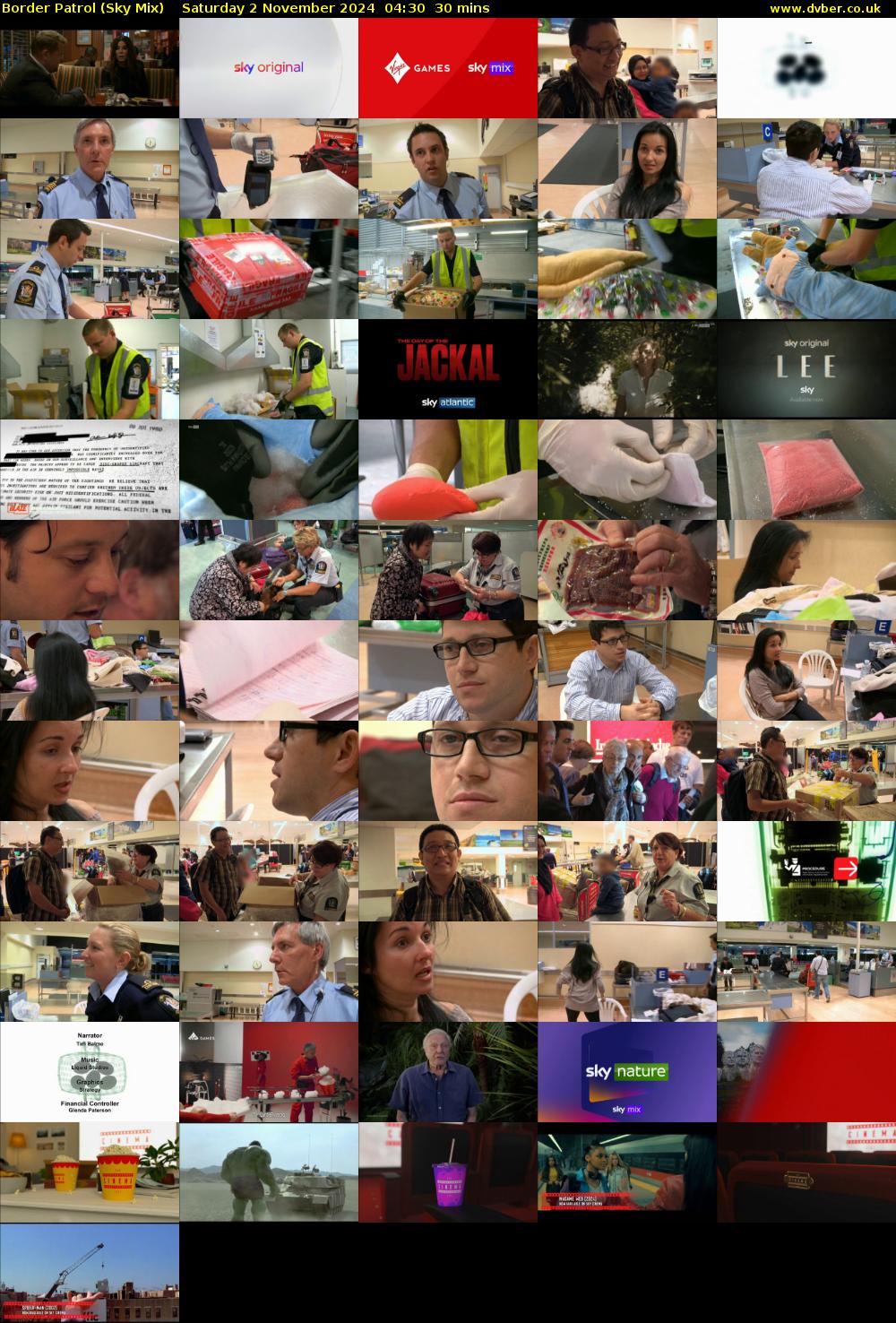 Border Patrol (Sky Mix) Saturday 2 November 2024 04:30 - 05:00