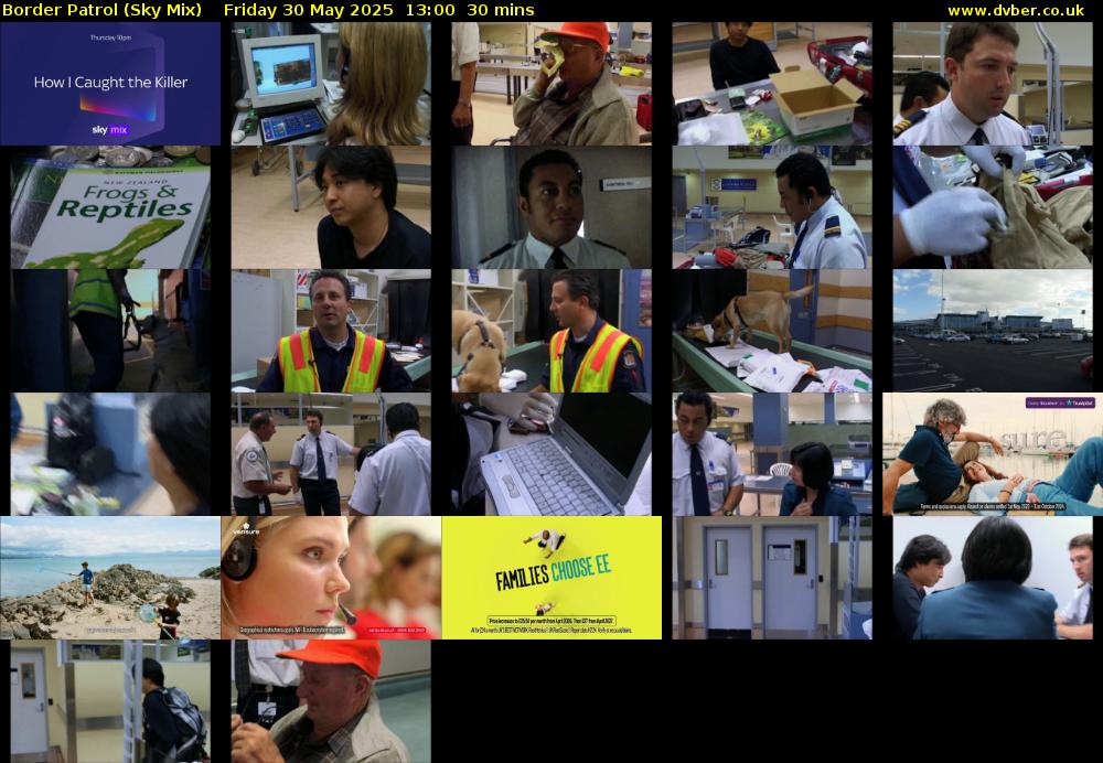 Border Patrol (Sky Mix) Friday 30 May 2025 13:00 - 13:30