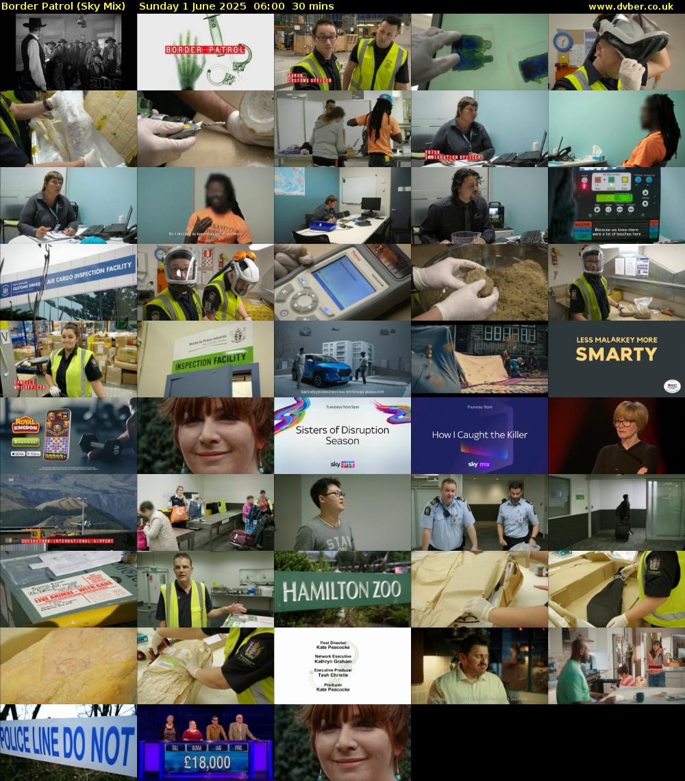 Border Patrol (Sky Mix) Sunday 1 June 2025 06:00 - 06:30