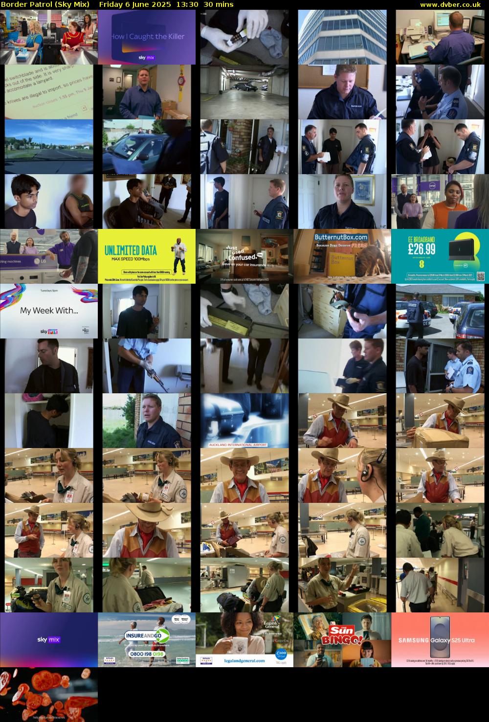 Border Patrol (Sky Mix) Friday 6 June 2025 13:30 - 14:00