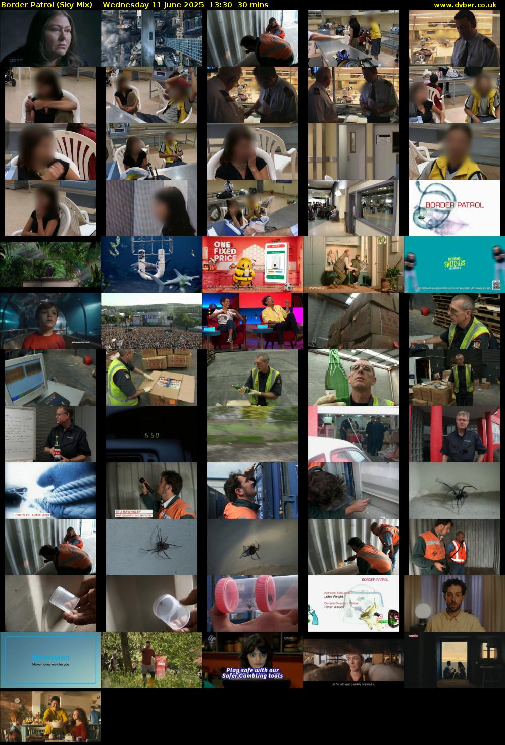 Border Patrol (Sky Mix) Wednesday 11 June 2025 13:30 - 14:00