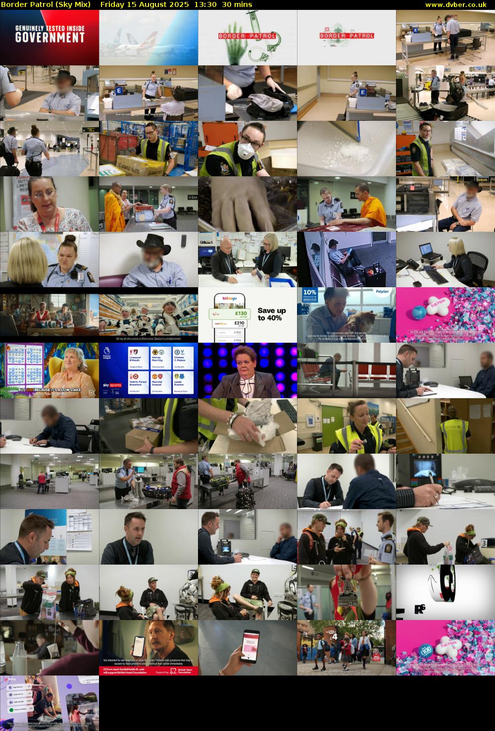 Border Patrol (Sky Mix) Friday 15 August 2025 13:30 - 14:00