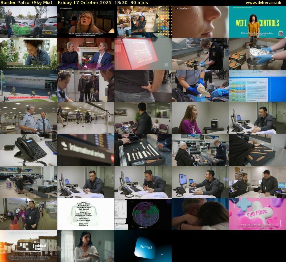 Border Patrol (Sky Mix) Friday 17 October 2025 13:30 - 14:00