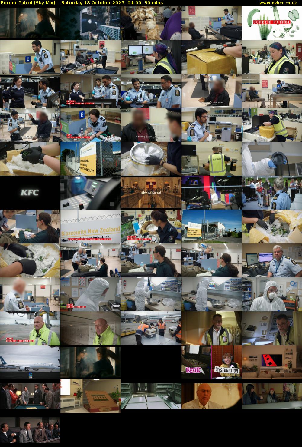 Border Patrol (Sky Mix) Saturday 18 October 2025 04:00 - 04:30