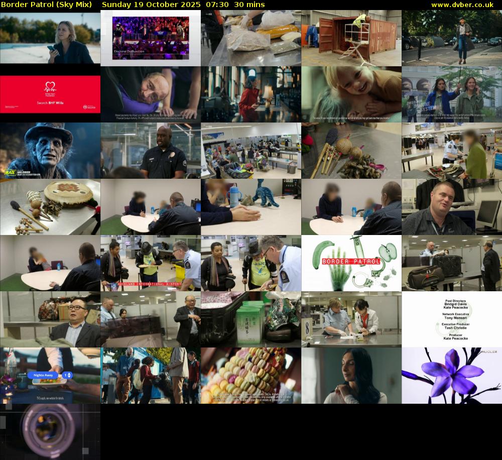 Border Patrol (Sky Mix) Sunday 19 October 2025 07:30 - 08:00