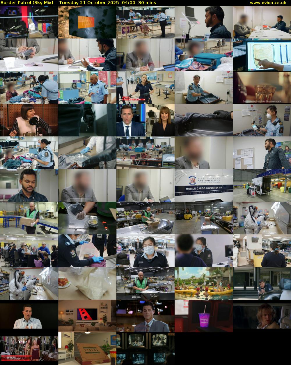 Border Patrol (Sky Mix) Tuesday 21 October 2025 04:00 - 04:30