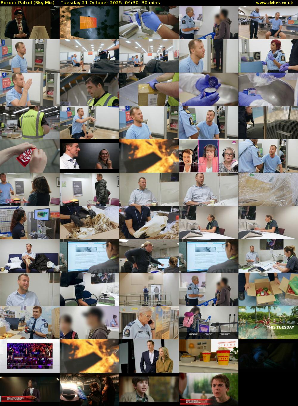 Border Patrol (Sky Mix) Tuesday 21 October 2025 04:30 - 05:00